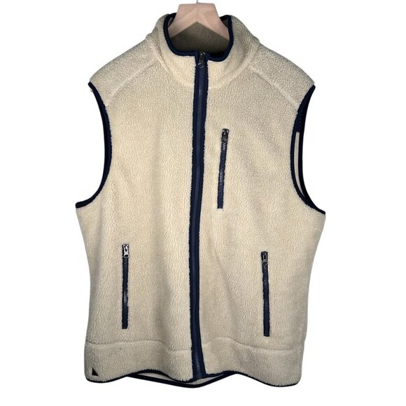 UNTUCKit Davis Sherpa Fleece Vest Size Large Outdoors Hiking Camping Festival Ca - Picture 1 of 7